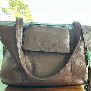 Lily Jade Brown Leather Tote Bag